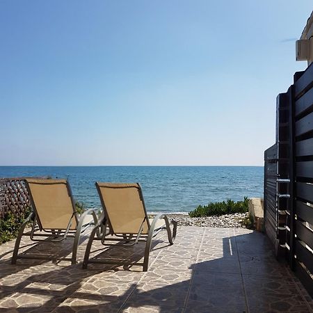 Beach House At Seafront Villa Meneou Exterior foto